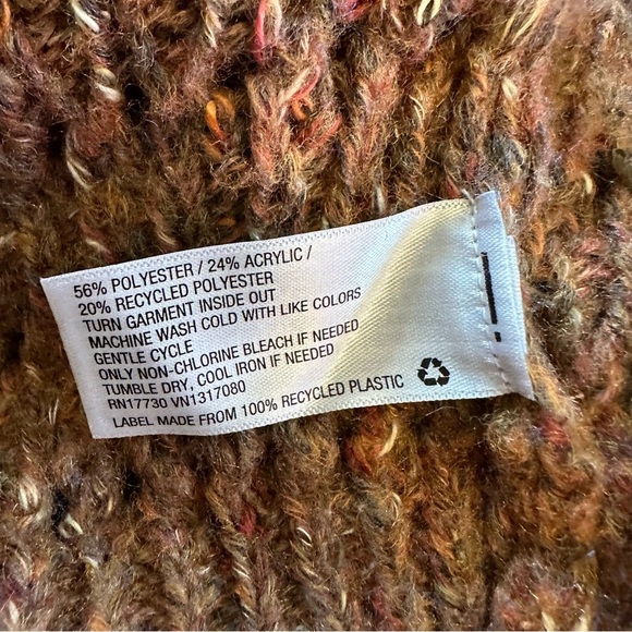 Universal Thread Goods Co. Open Chunky Knit Rust Brown Crop Sweater M - Picture 6 of 6